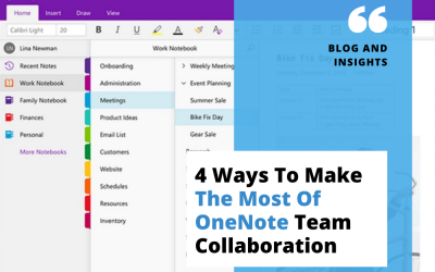 How OneNote Makes Team Collaboration Easier (Along with four-pointers for making the most of this application)